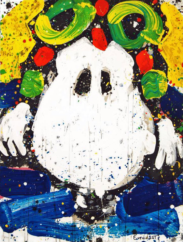 Ace Face Tom Everhart Limited Edition Lithograph Artist Hand Signed and Numbered
