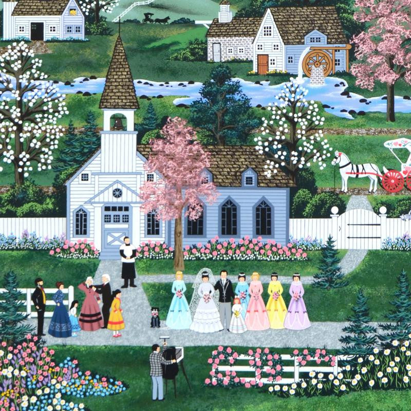 A Moment to Cherish Jane Wooster Scott Serigraph with Remarque Artist Hand Signed and Numbered
