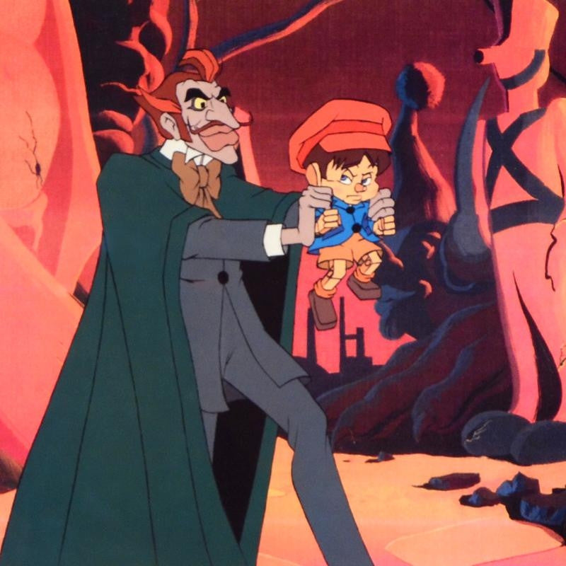 Pinocchio And The Emperor of The Night Filmation Associates Offset Lithograph Print Numbered and Framed