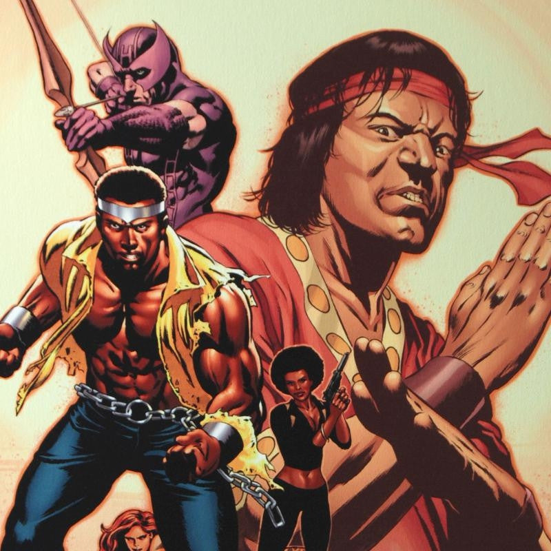 House of M Avengers 2 Marvel Comics Artist Mike Perkins Canvas Giclée Print Numbered