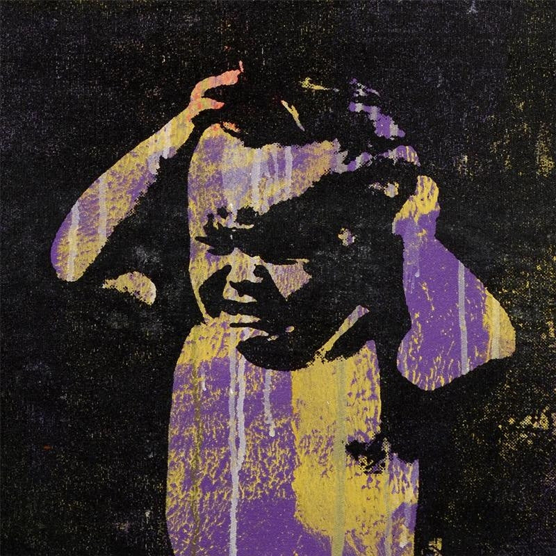 Art Gail Rodgers Hand Pulled Acrylic Silkscreen Painting Artist Hand Signed and Gallery Wrapped