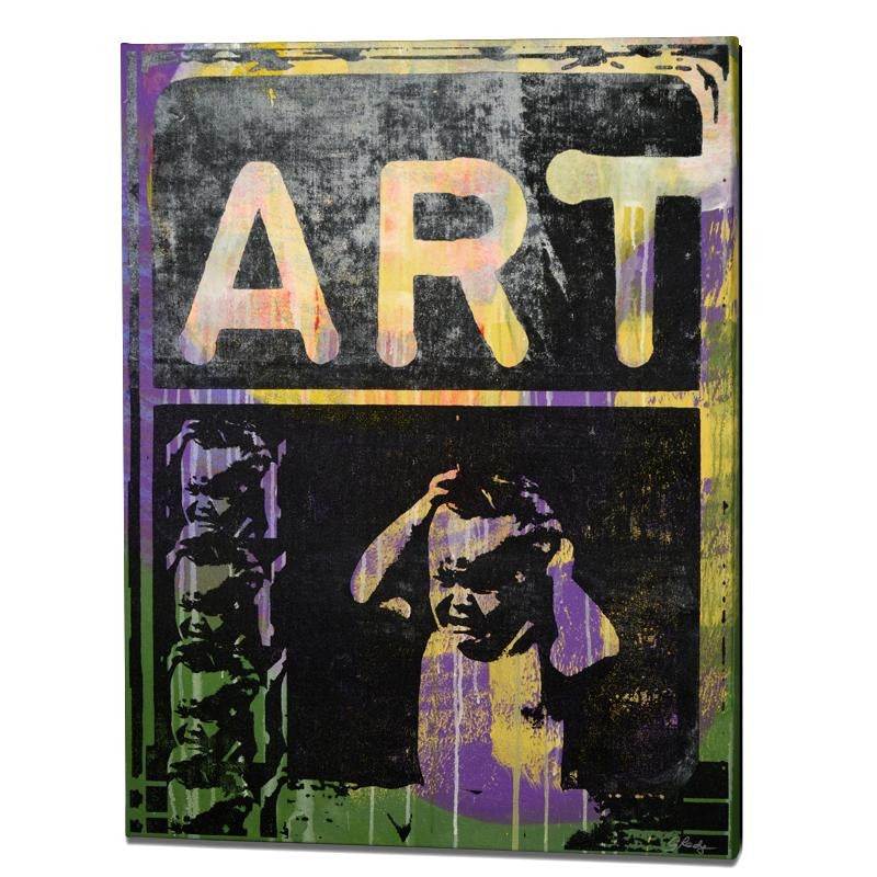 Art Gail Rodgers Hand Pulled Acrylic Silkscreen Painting Artist Hand Signed and Gallery Wrapped