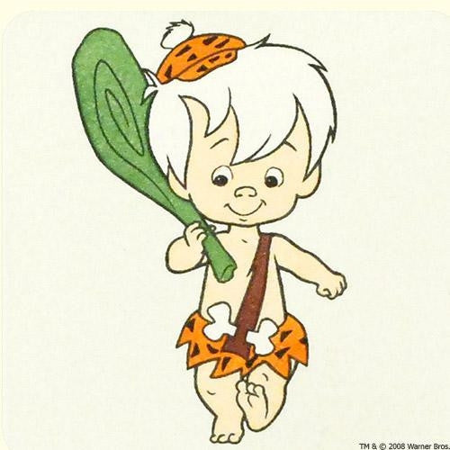 Hanna Barbera Bam Bam Hand Tinted Color Etching Numbered