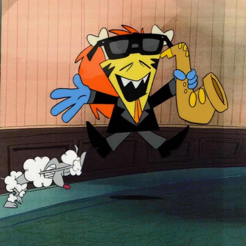 The Pink Panther Show MGM United Artists Original Production Animation Cel with Paired Pencil Sketches