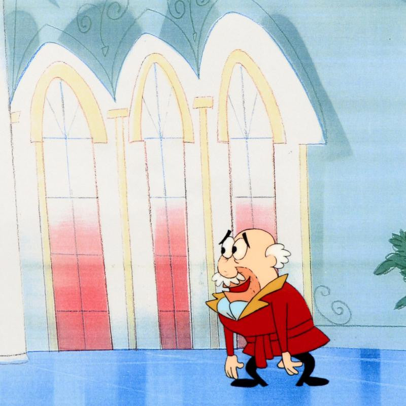 The Pink Panther Show Production Animation Cel and Paired Pencil Sketch