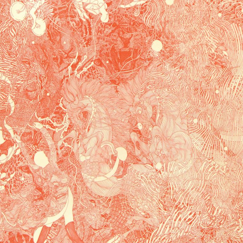 Le Cirque Burnt Scarlet Guillaume Azoulay Etching Artist Hand Signed and Numbered