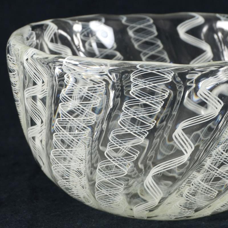 Paul Brayton Hand Blown Glass Bowl Sculpture