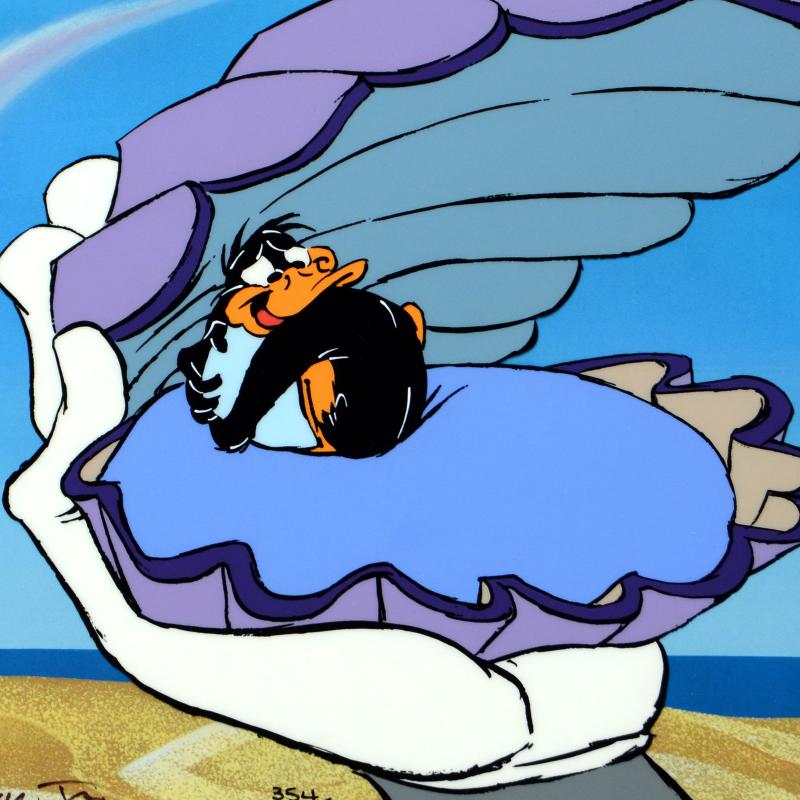 Mine Mine Mine Chuck Jones Hand Painted Animation Cel Hand Signed and Numbered with Full Color Background