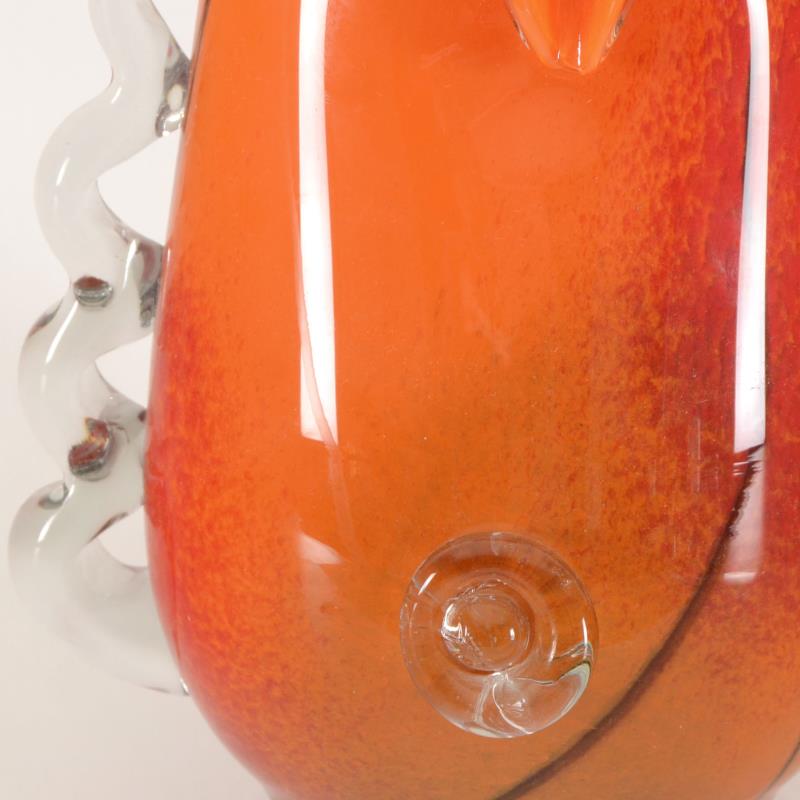 Misu Coman Hand Blown Glass Vase Sculpture Artist Hand Signed