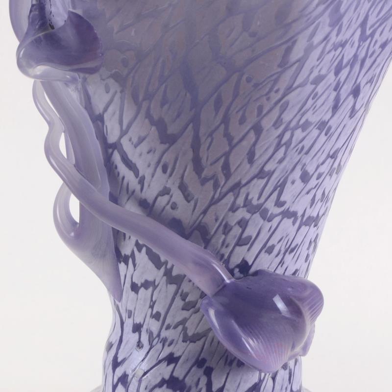 Misu Coman Hand Blown Glass Vase Sculpture Artist Hand Signed