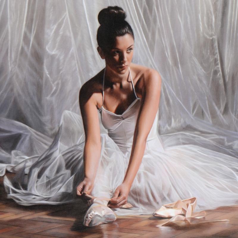Light Through the Curtain Rob Hefferan Hand Embellished Canvas Giclée Print Artist Hand Signed and Numbered