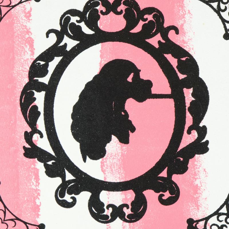 Lady and the Tramp Gail Rodgers Acrylic Silkscreen Painting on Canvas from her Mirror Mirror Series Artist Hand Signed