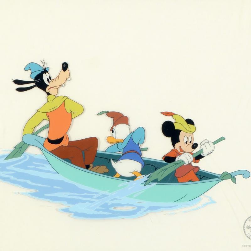 Mickey and the Beanstalk Disney Studios Classic Sericel with Background Framed