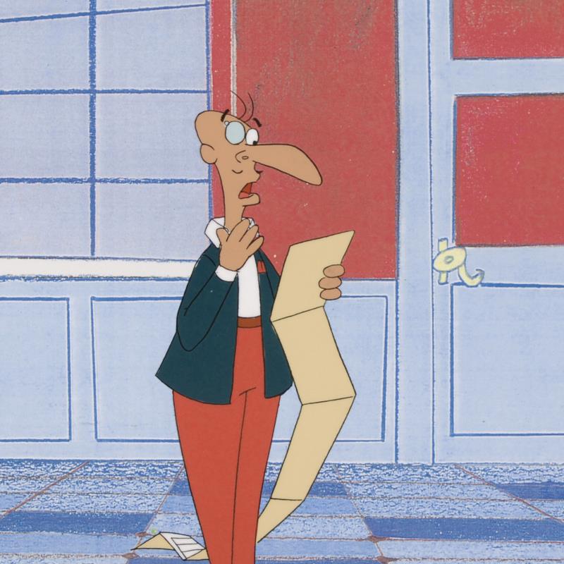 The Pink Panther Show MGM United Artists Production Animation Cel and Paired Pencil Sketch