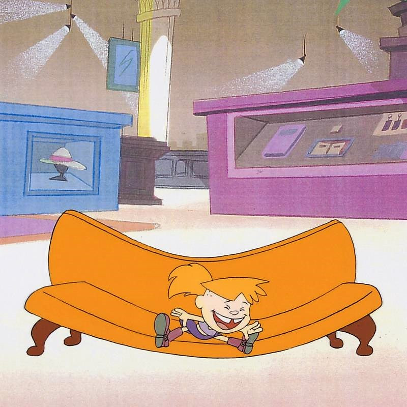 The Pink Panther Show MGM United Artists Production Animation Cel and Paired Pencil Sketch