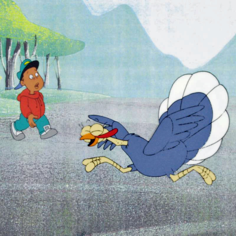 The Pink Panther Show MGM United Artists Original Production Animation Cel with Paired Pencil Sketches