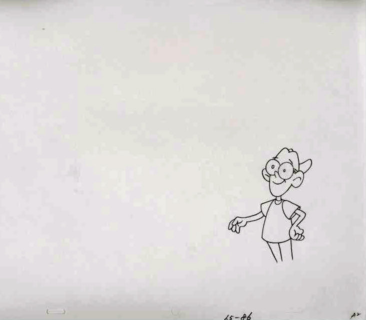 The Pink Panther Show MGM United Artists Original Production Animation Cel with Paired Pencil Sketches