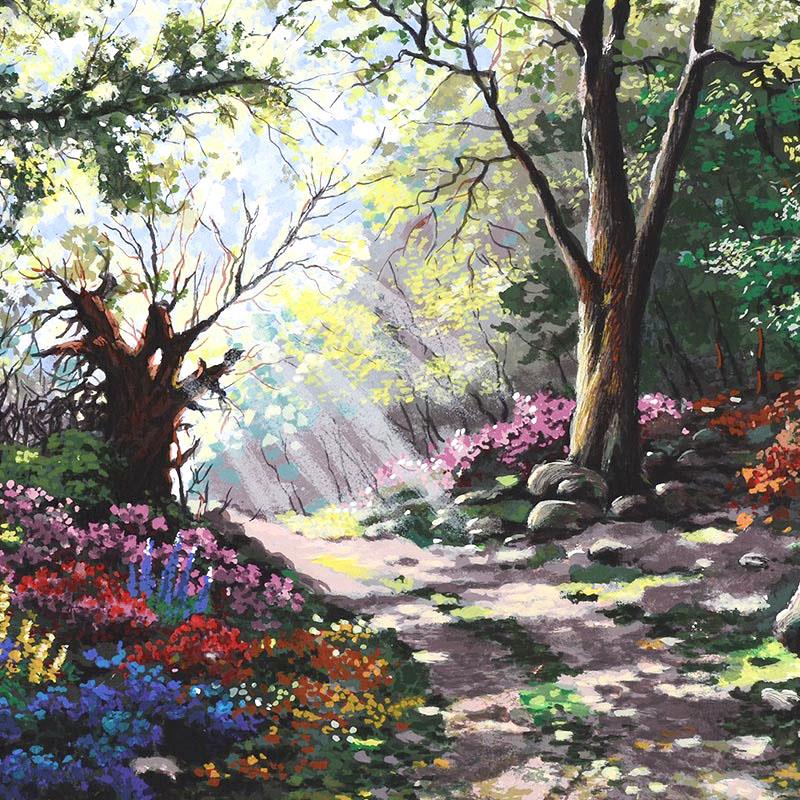 Rays of Sunshine Anatoly Metlan Canvas Serigraph Artist Hand Signed and Numbered