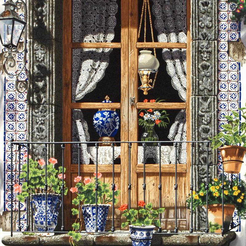 La Ventana Juan Medina Serigraph Print Artist Hand Signed and Numbered