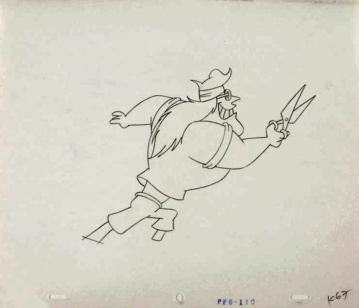 The Pink Panther Show MGM United Artists Production Animation Cel with Paired Pencil Sketch