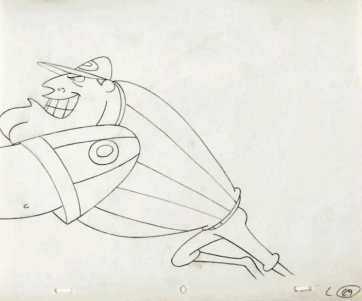The Pink Panther Show MGM United Artists Production Animation Cel with Paired Pencil Sketch