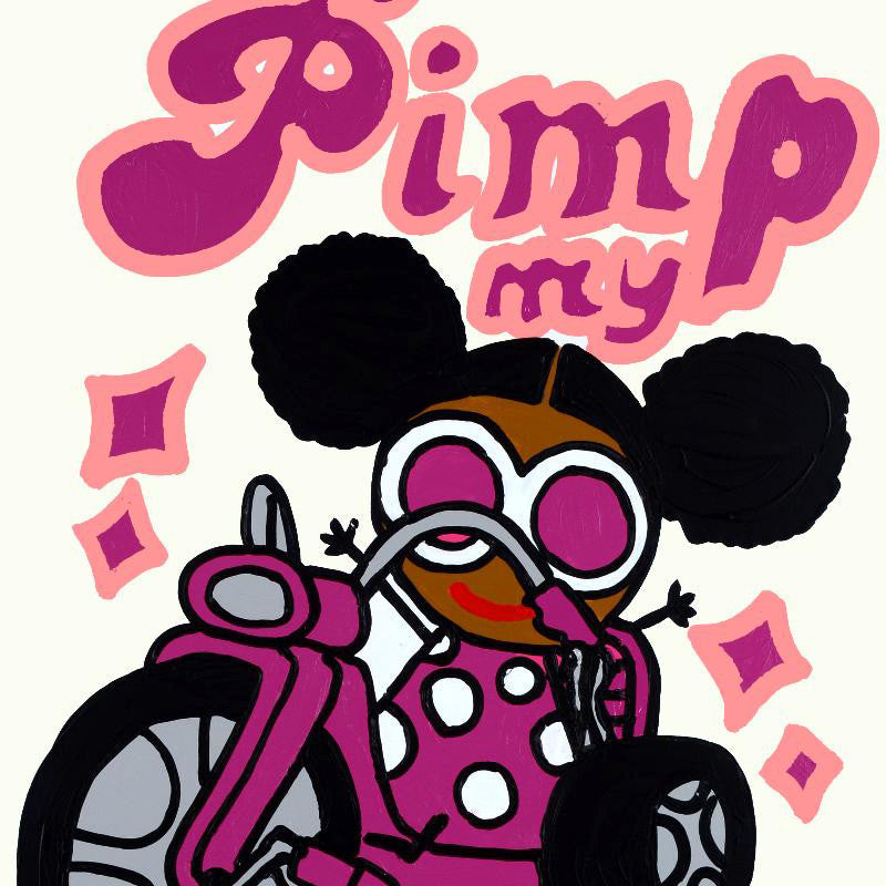 Pimp My Ride Todd Goldman Acrylic Canvas Painting Artist Hand Signed