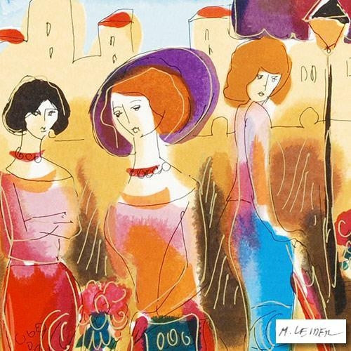 Untitled Moshe Leider Serigraph Print Artist Hand Signed and Numbered