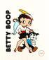 Betty Boop and Bimbo Sericel with King Features Syndicate Official Seal