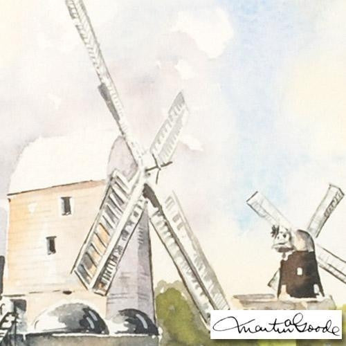 Jack and Jill Martin Goode Original Watercolor Painting Artist Hand Signed and Framed