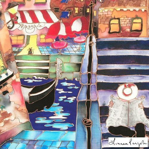 Venice Afternoon Linnea Pergola Canvas Giclée Print Artist Hand Signed and Numbered