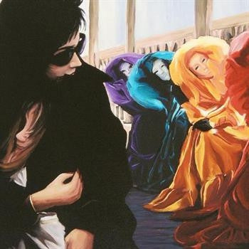 Masks Chris Dellorco Canvas Giclée Print Artist Hand Signed and Numbered