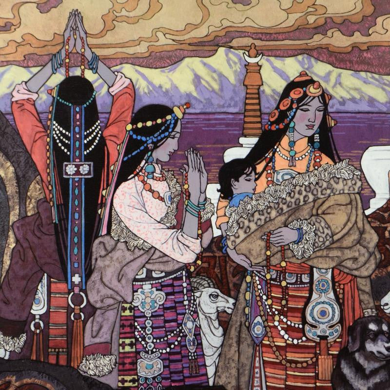 Propitious Cloud Zu Ming Ho Artist Proof Canvas Giclée Print Artist Hand Signed and AP Numbered