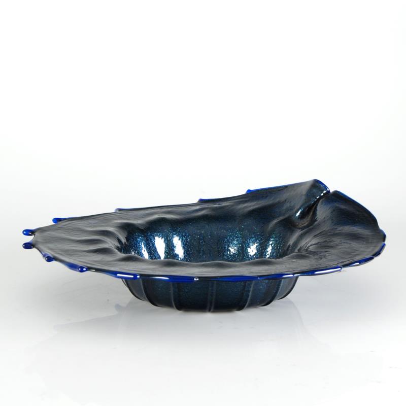 Glass Bowl Mariusz Rynkiewicz Hand Blown Sculpture Artist Hand Signed