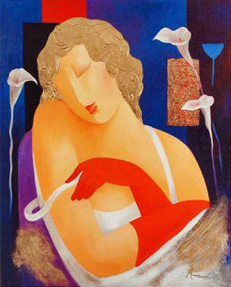 The Actress Arbe Ara Berberyan Canvas Giclée Print Artist Hand Signed and Numbered