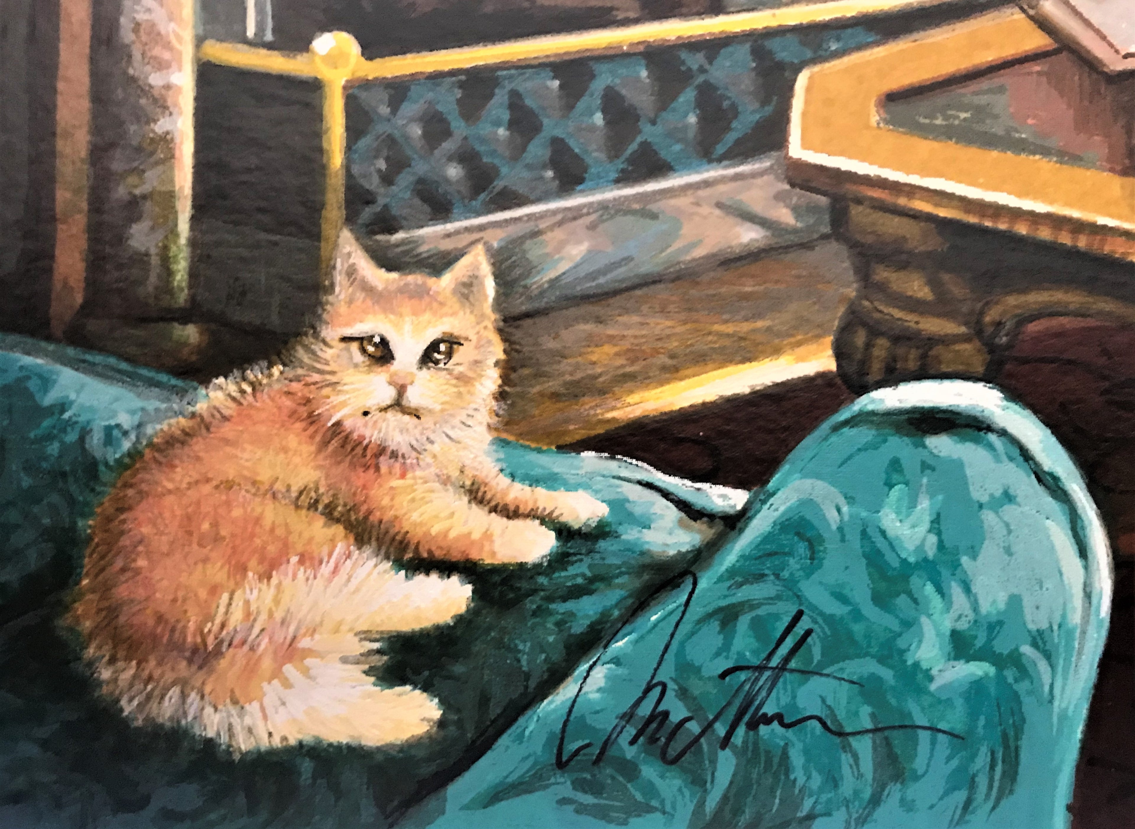 Sunny Day in Florida Anatoly Metlan Serigraph Artist Hand Signed and Numbered