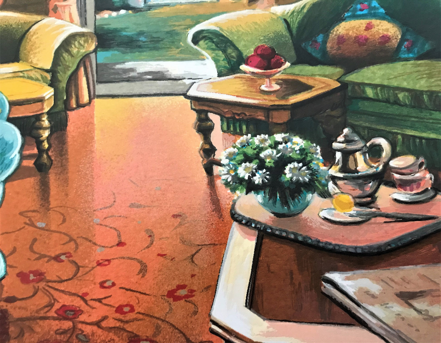 Sunny Day in Florida Anatoly Metlan Serigraph Artist Hand Signed and Numbered