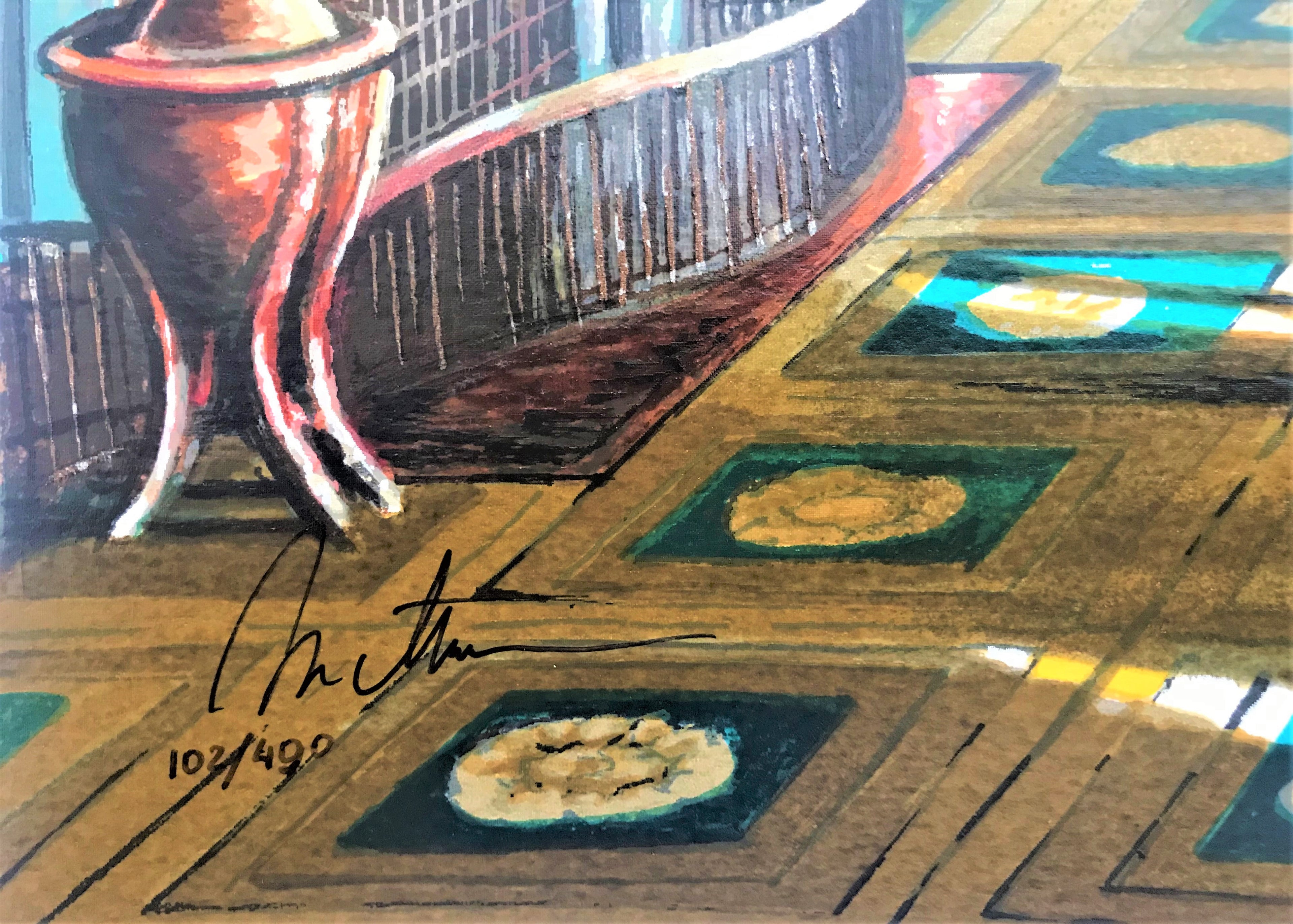 Homage to Van Gogh Anatoly Metlan Serigraph Print Artist Hand Signed and Numbered