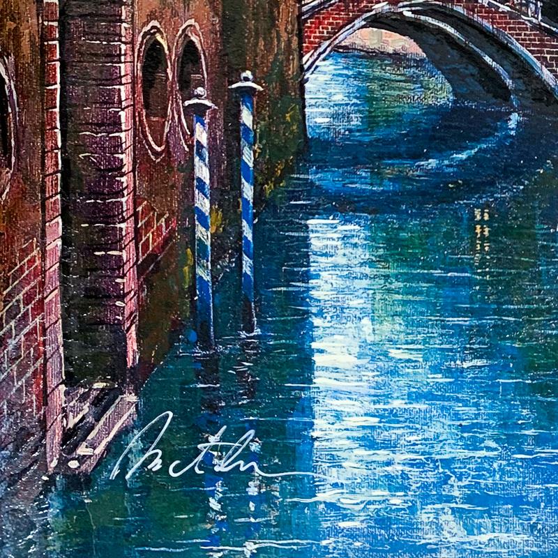 Venice Anatoly Metlan Serigraph Print Artist Hand Signed and Numbered