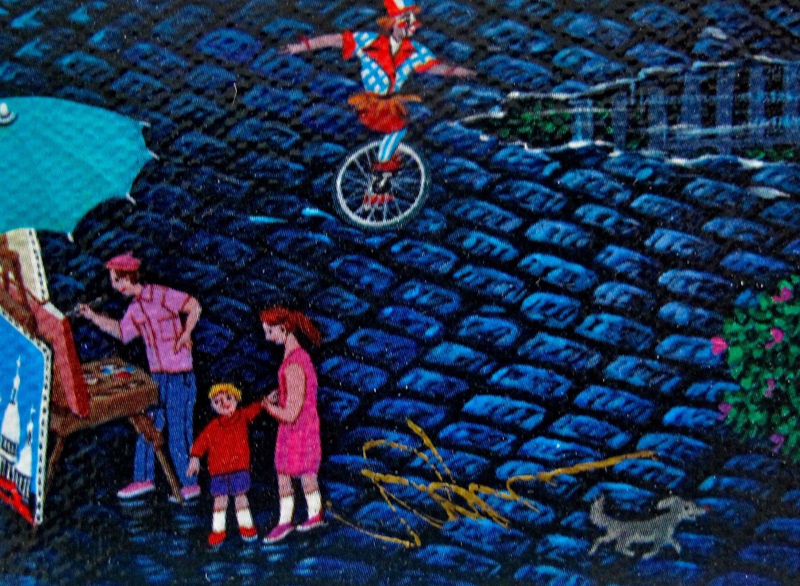 A Night at Montmartre Alexander Chen International Edition Mixed Media Print on Canvas Artist Hand Signed and Numbered