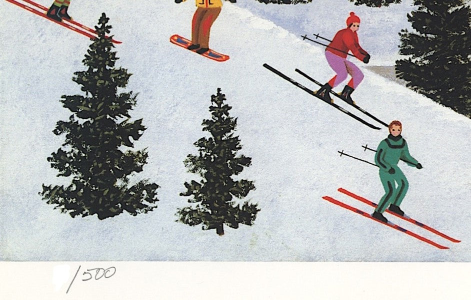 Alpine Winter Grandeur Jane Wooster Scott Lithograph Print Artist Hand Signed and Numbered