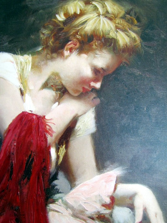 Anticipation Pino Daeni Giclée Print Artist Hand Signed and Numbered