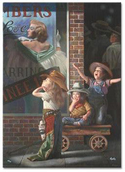 Matinee Bob Byerley Hand Embellished Canvas Giclée Print Artist Hand Signed and Numbered
