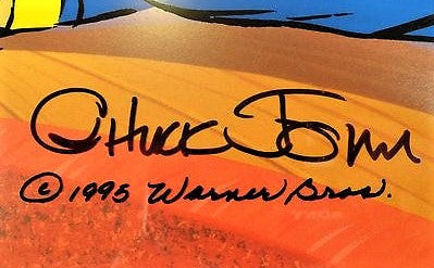 Bear For Punishment Chuck Jones Hand Painted Animation Cel Artist Hand Signed and Numbered