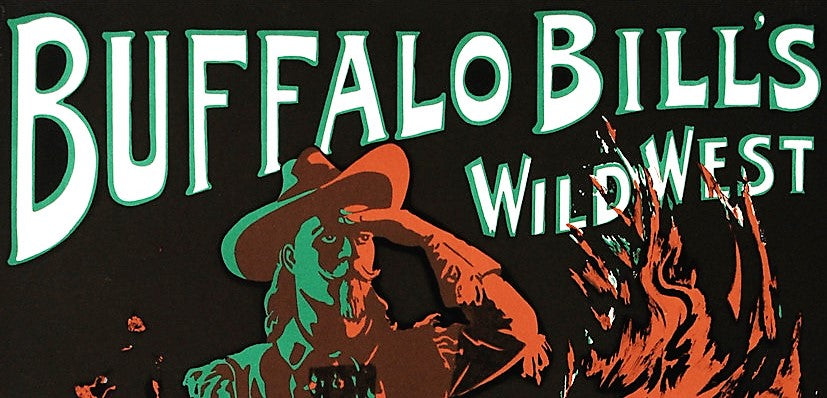 Buffalo Bills Wild West RE Society Hand Pulled Lithograph Print Lithographer Hand Signed and Numbered