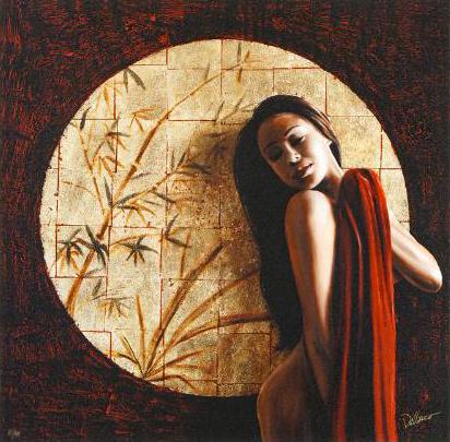 Eastern Moon Chris Dellorco Canvas Giclée Print Artist Signed and Numbered