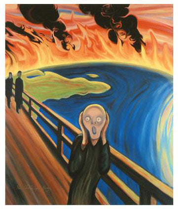 Earth Scream Charles Lynn Bragg Gallery Proof Canvas Giclée Print Artist Hand Signed and Numbered