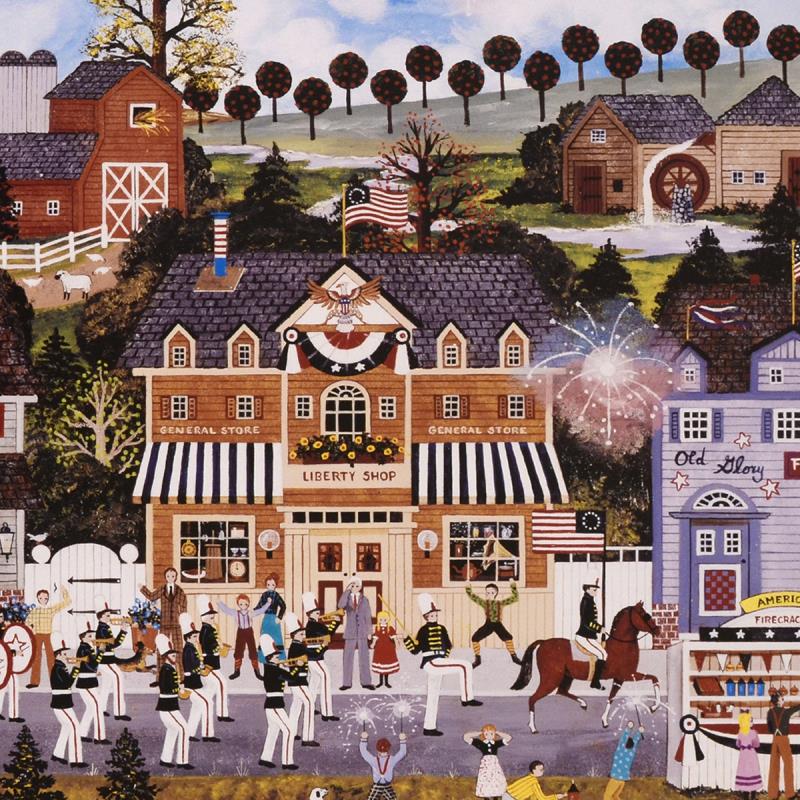 Celebration of America Jane Wooster Scott Lithograph Print Artist Hand Signed and Numbered