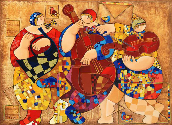 Big Easy Dorit Levi Serigraph Print Artist Hand Signed and Numbered