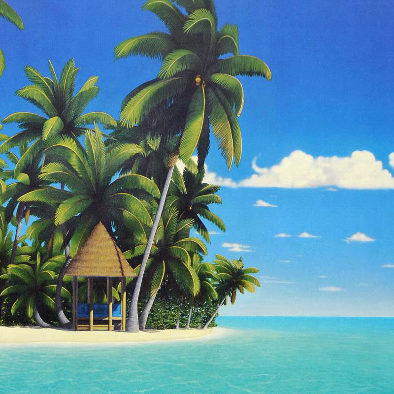 The Cabana Dan Mackin Lithograph Print Artist Hand Signed and Numbered