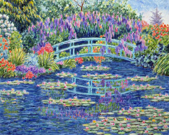Afternoon Moments Diane Monet Canvas Giclée Print Artist Hand Signed and Numbered